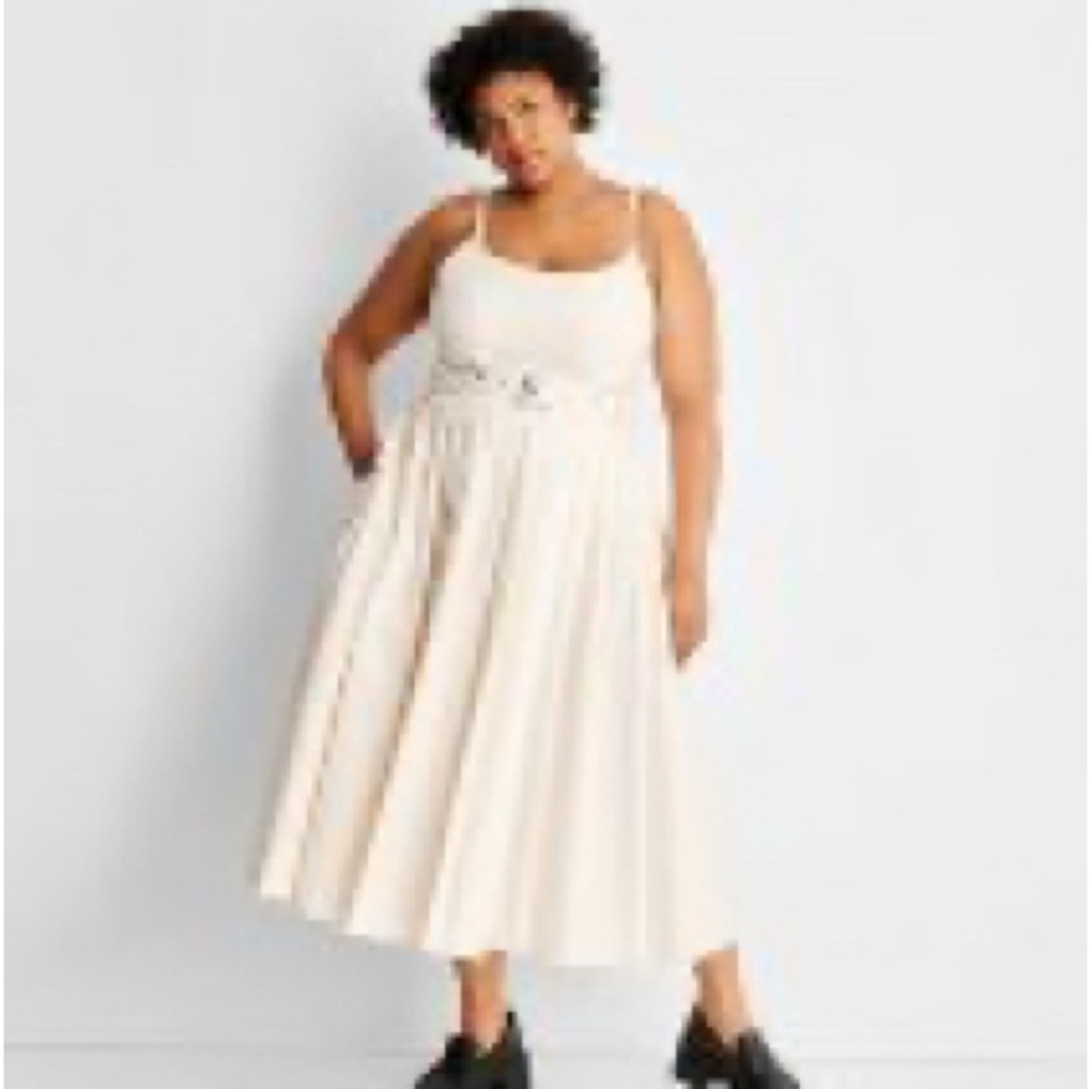 Women's Strappy Pleated
Midi Dress